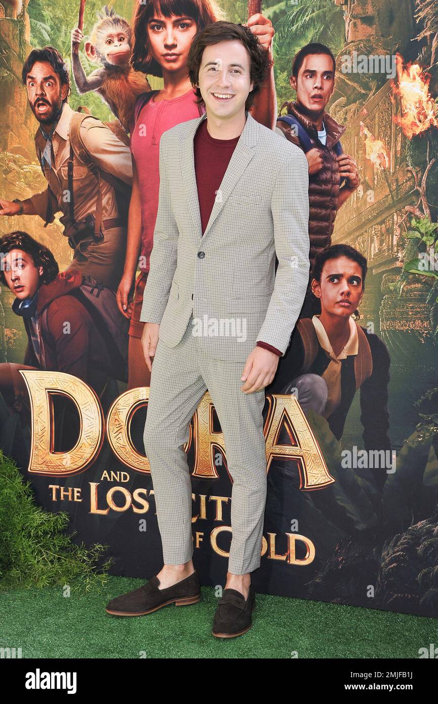 Nicholas Coombe attends the LA premiere of "Dora and the Lost City of Gold" at Regal Cinemas L.A. LIVE on Sunday, July 28, 2019, in Los Angeles. (Photo by Richard Shotwell/Invision/AP) Banque D'Images