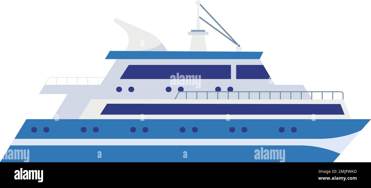 Icône de couleur de yacht de vitesse. Bateau à moteur rapide Illustration de Vecteur