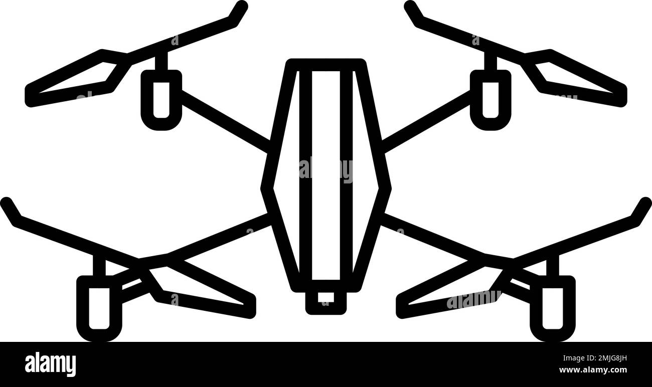 Icône vecteur antenne, caméra, quadricoptère sur fond transparent. Contour antenne, caméra, quadricoptère icône vecteur Illustration de Vecteur