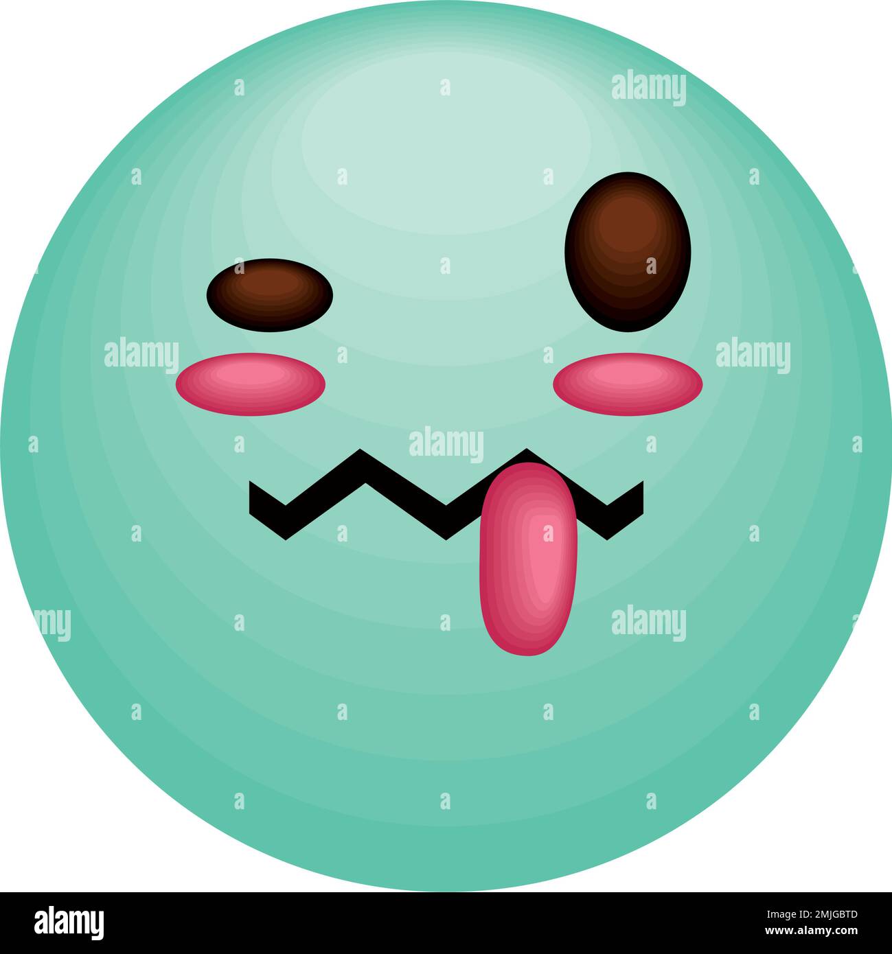 les médias sociaux émoji malades Illustration de Vecteur