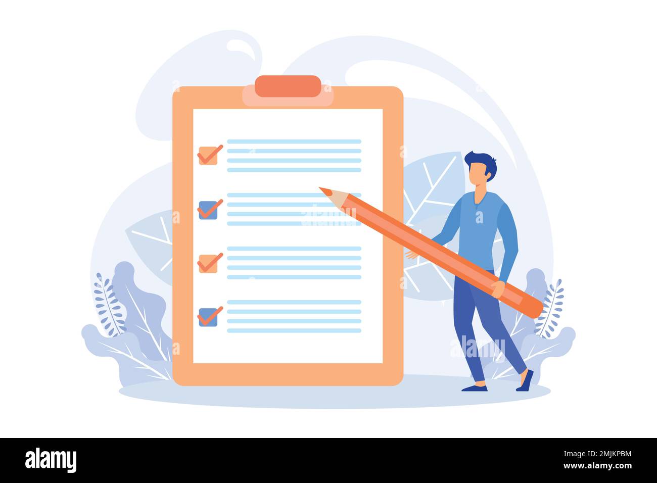 Commentaires des clients et illustration de l'expérience utilisateur. Personnages qui donnent un avis à l'opérateur du service client, en choisissant emoji pour afficher la note de satisfaction Illustration de Vecteur