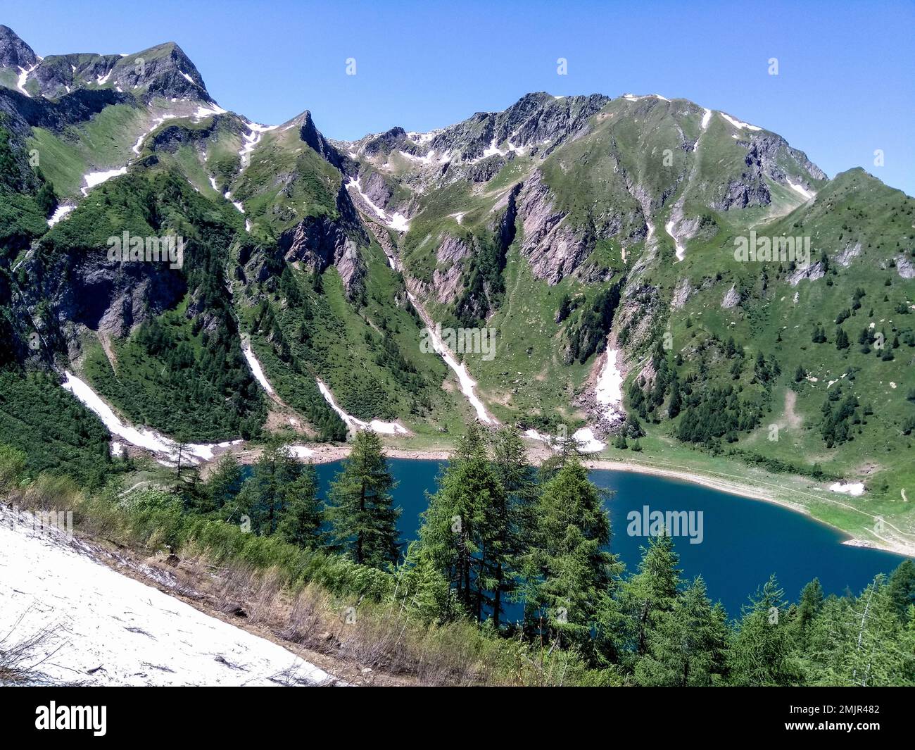 Tremorgio, Suisse: Paysage alpin panoramique de la région de Campolungo Banque D'Images