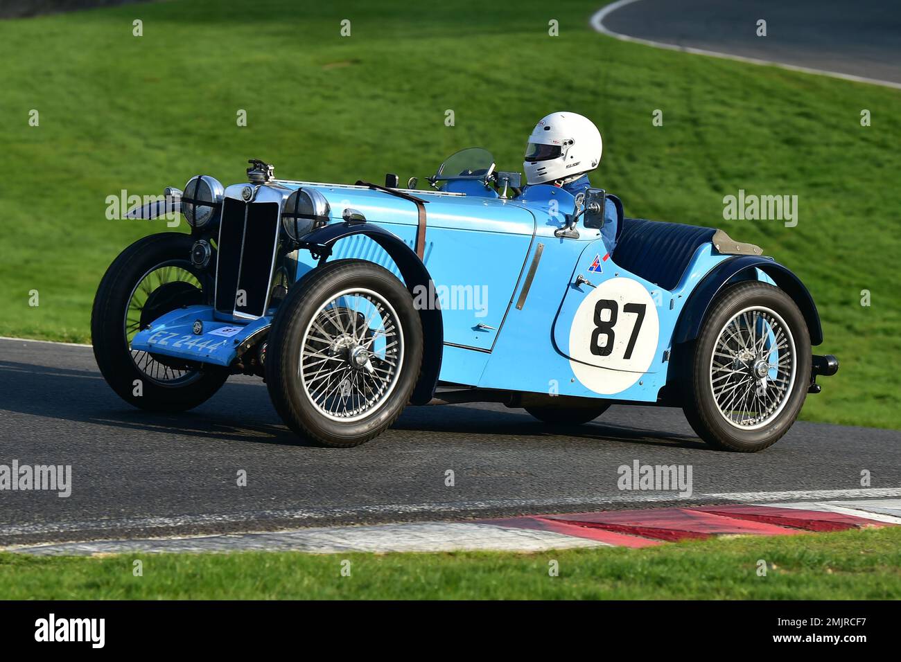 Simon Jackson, MG PB, Triple M Register Race for Pre-War MG Cars, quinze minutes de course pour les célèbres MG Midget, Magna et Magnette (d'où Triple M) Banque D'Images