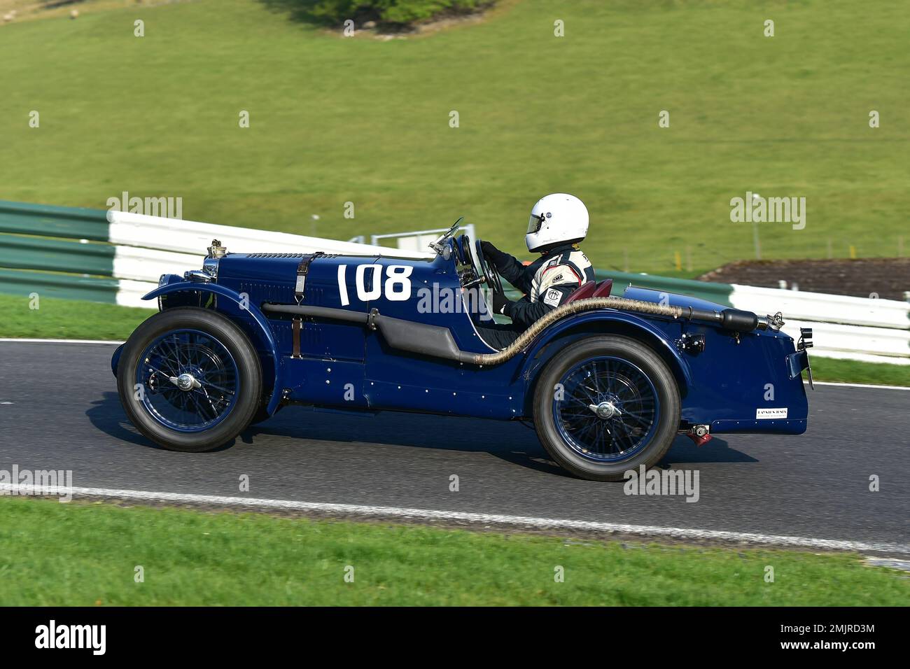 Christopher Edmondson, MG Type C, Triple M Register Race pour les voitures mg d'avant-guerre, quinze minutes de course pour les célèbres MG Midget, Magna et Magnette (henc Banque D'Images