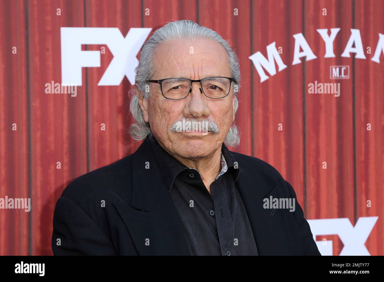 Edward James Olmos arrives at the "Mayans M.C." FYC Event at the NeueHouse on Wednesday, May 29, 2019, in Los Angeles. (Photo by Willy Sanjuan/Invision/AP) Banque D'Images