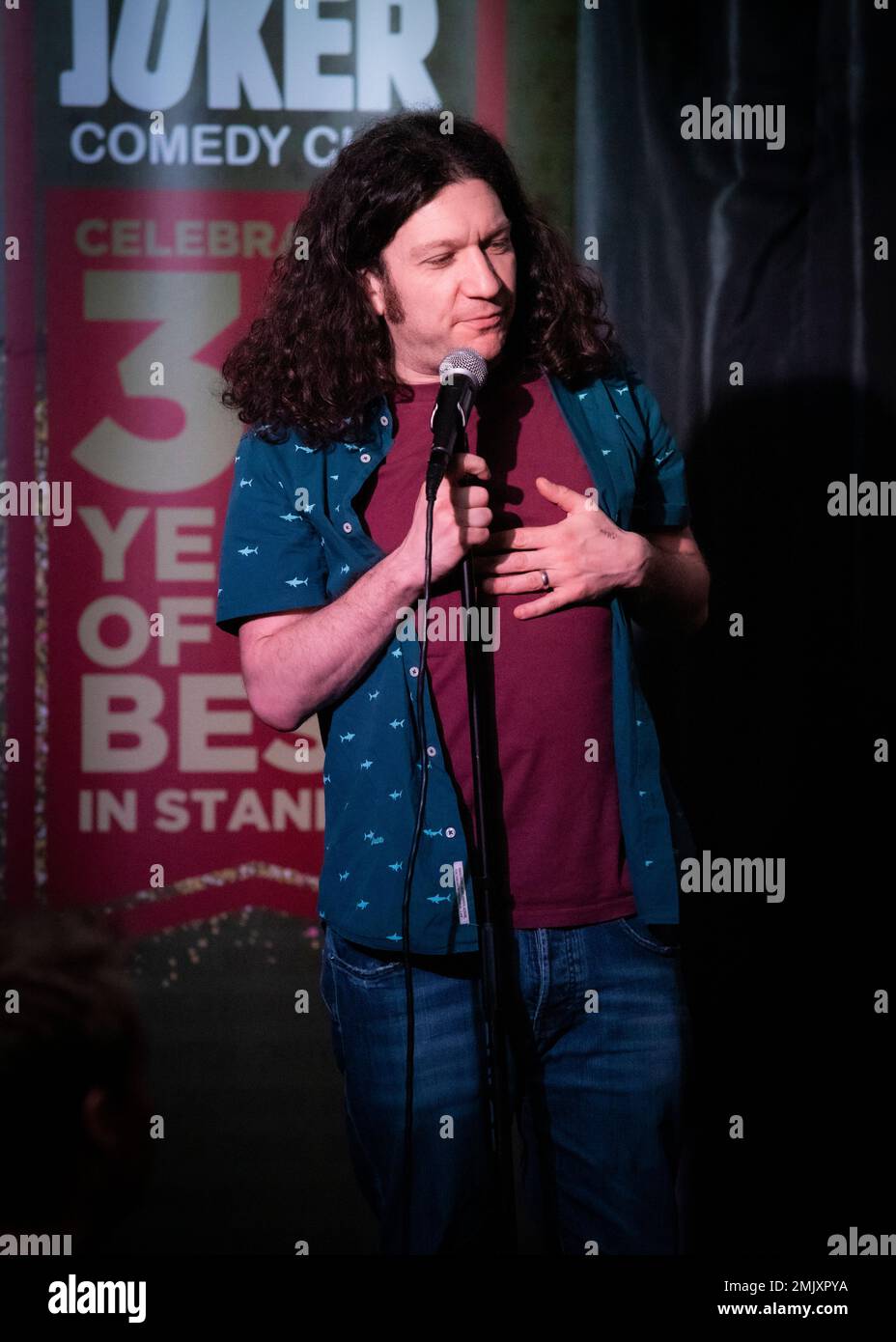 Ben Van Der Velde, Joker Comedy Club, Southend, Essex © Clarissa Debenham / Alamy Banque D'Images