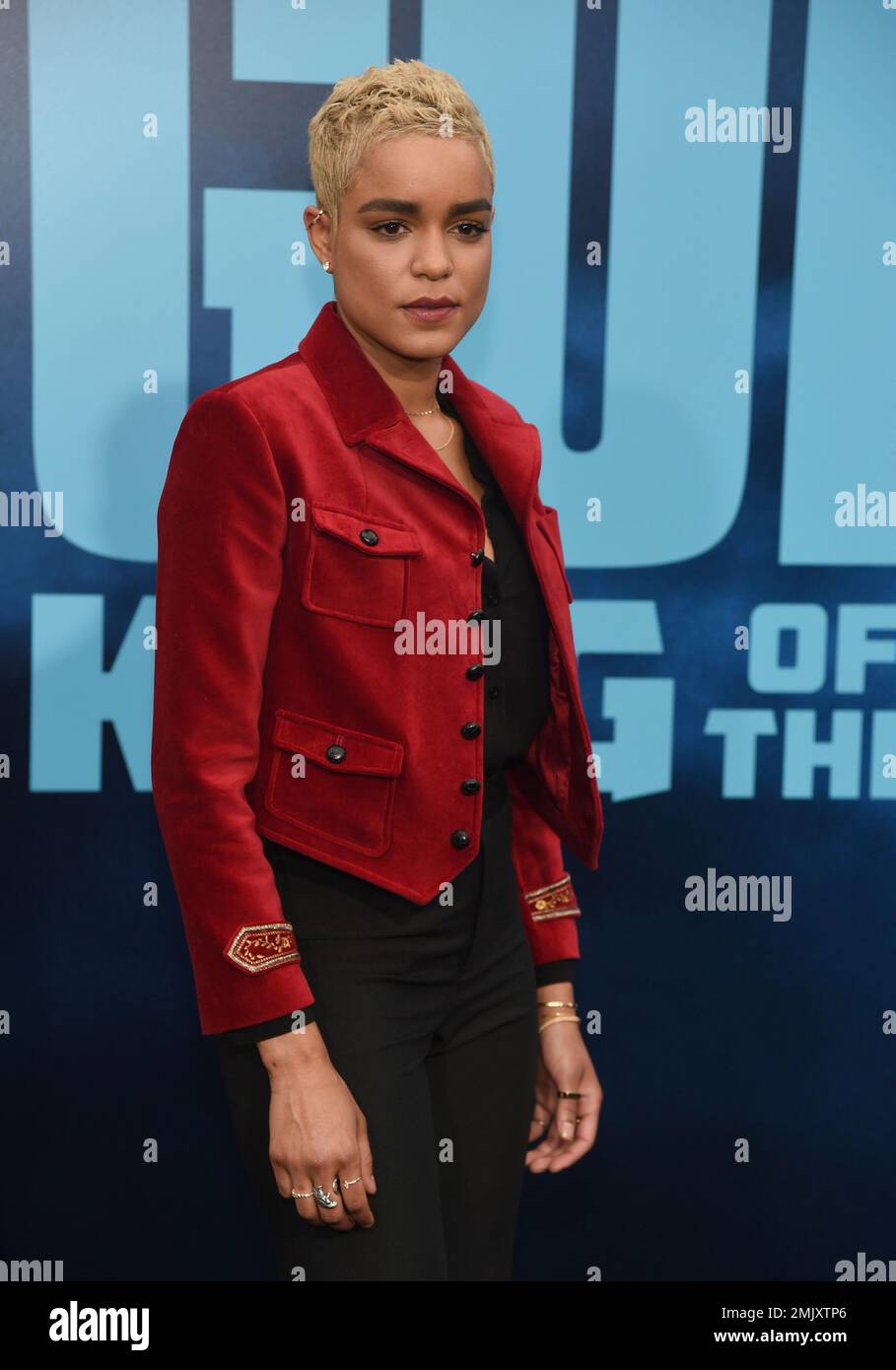 Elizabeth Ludlow arrives at the Los Angeles premiere of "Godzilla: King of The Monsters" on Saturday, May 18, 2019, at the TCL Chinese Theatre. (Photo by Chris Pizzello/Invision/AP) Banque D'Images