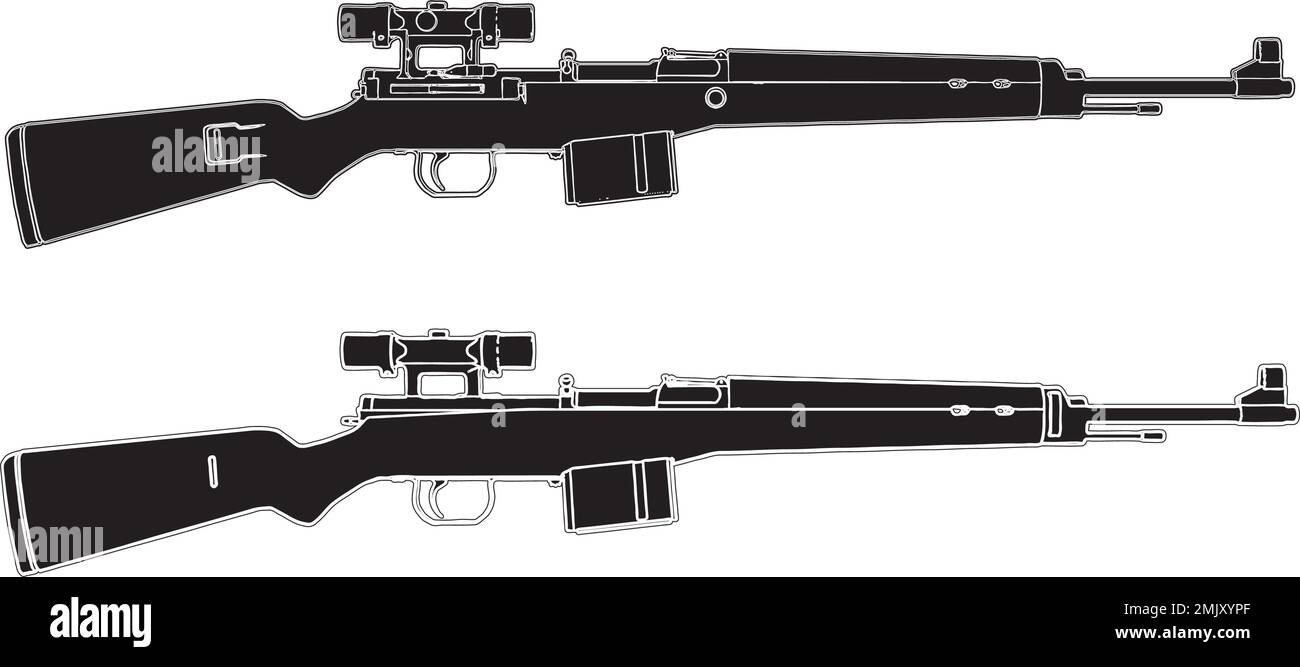 Fusil de sniper Vector Illustration de Vecteur