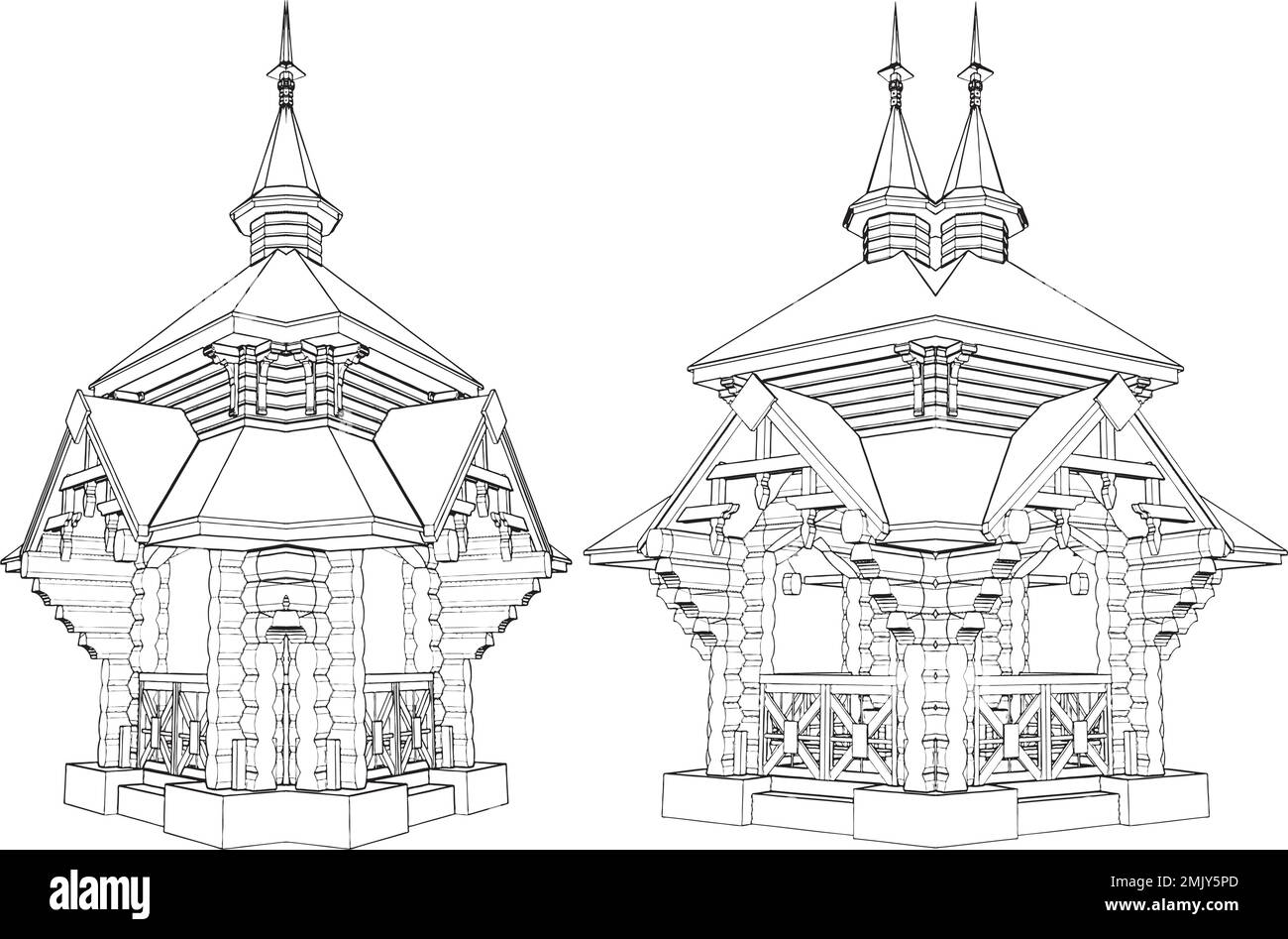 Vecteur Pergola Illustration de Vecteur