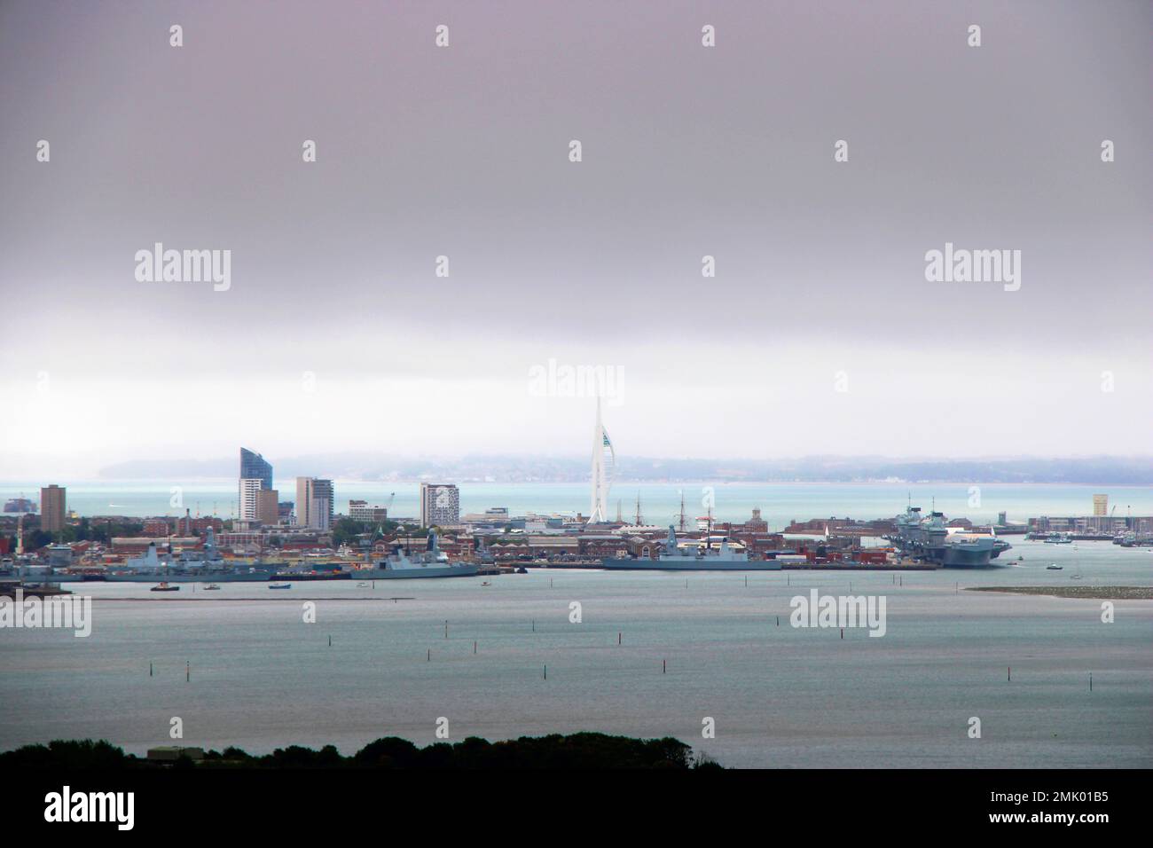 Skyline Portsmouth Banque D'Images