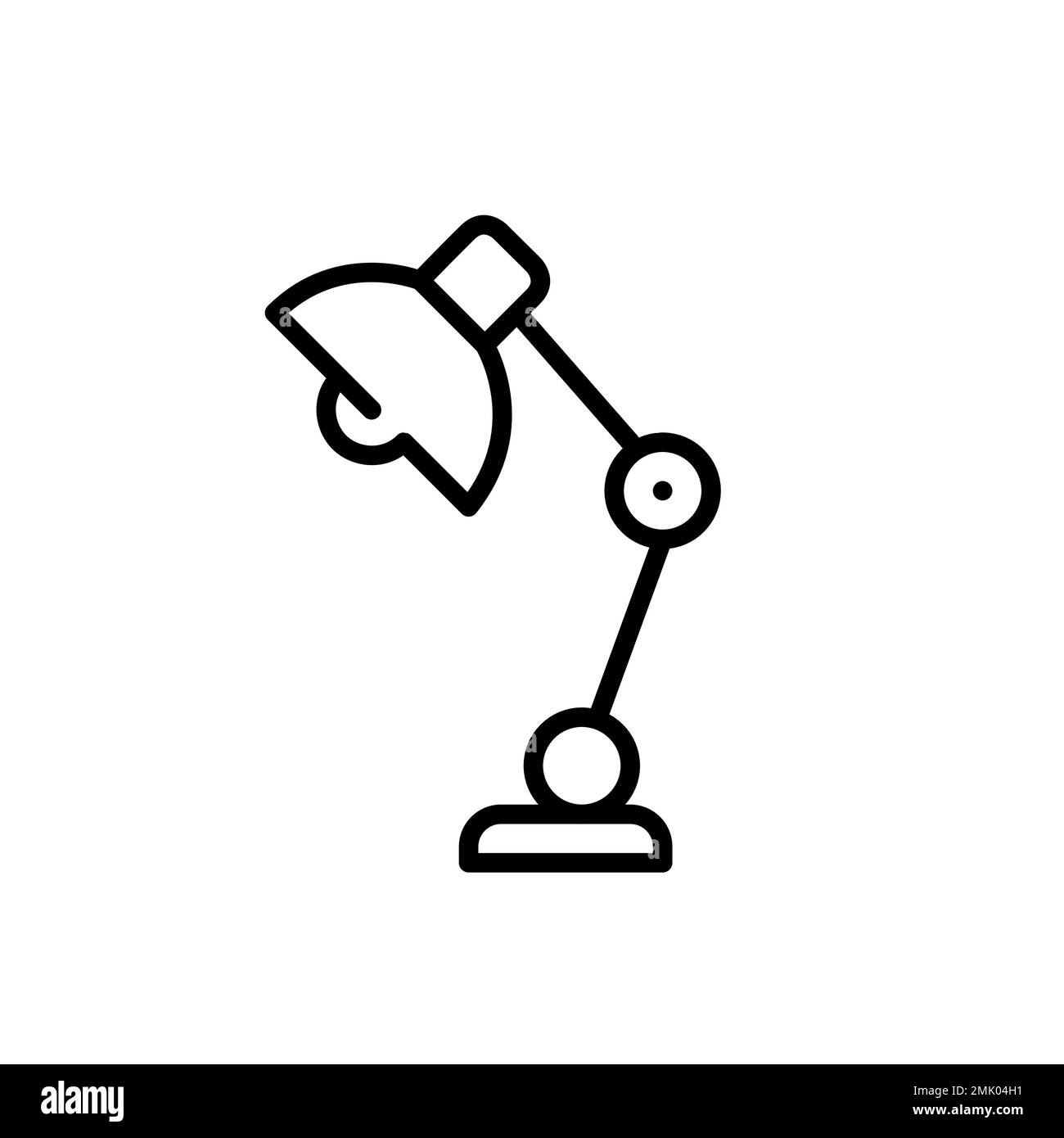 Icône de la lampe du bureau. Pixel parfait, contour modifiable Illustration de Vecteur