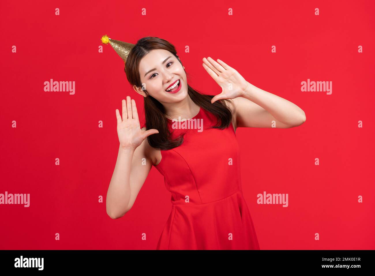 Happy young woman Banque D'Images