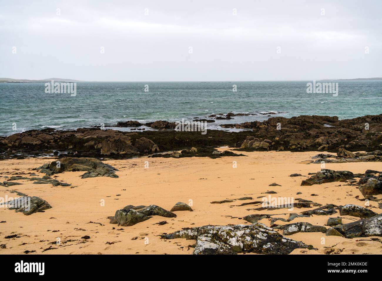 Glassilaun Beach, Connemara, Irlande Banque D'Images