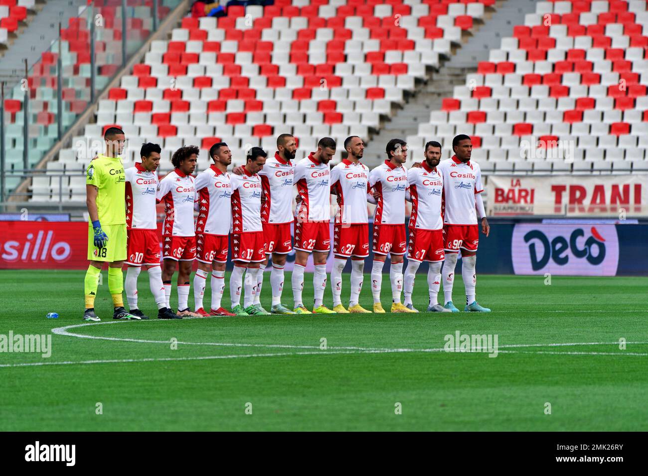 Bari, Italie. 28th janvier 2023. Équipe SSC Bari pendant SSC Bari vs AC Pérouse, match italien de football série B à Bari, Italie, 28 janvier 2023 crédit: Agence de photo indépendante/Alamy Live News Banque D'Images