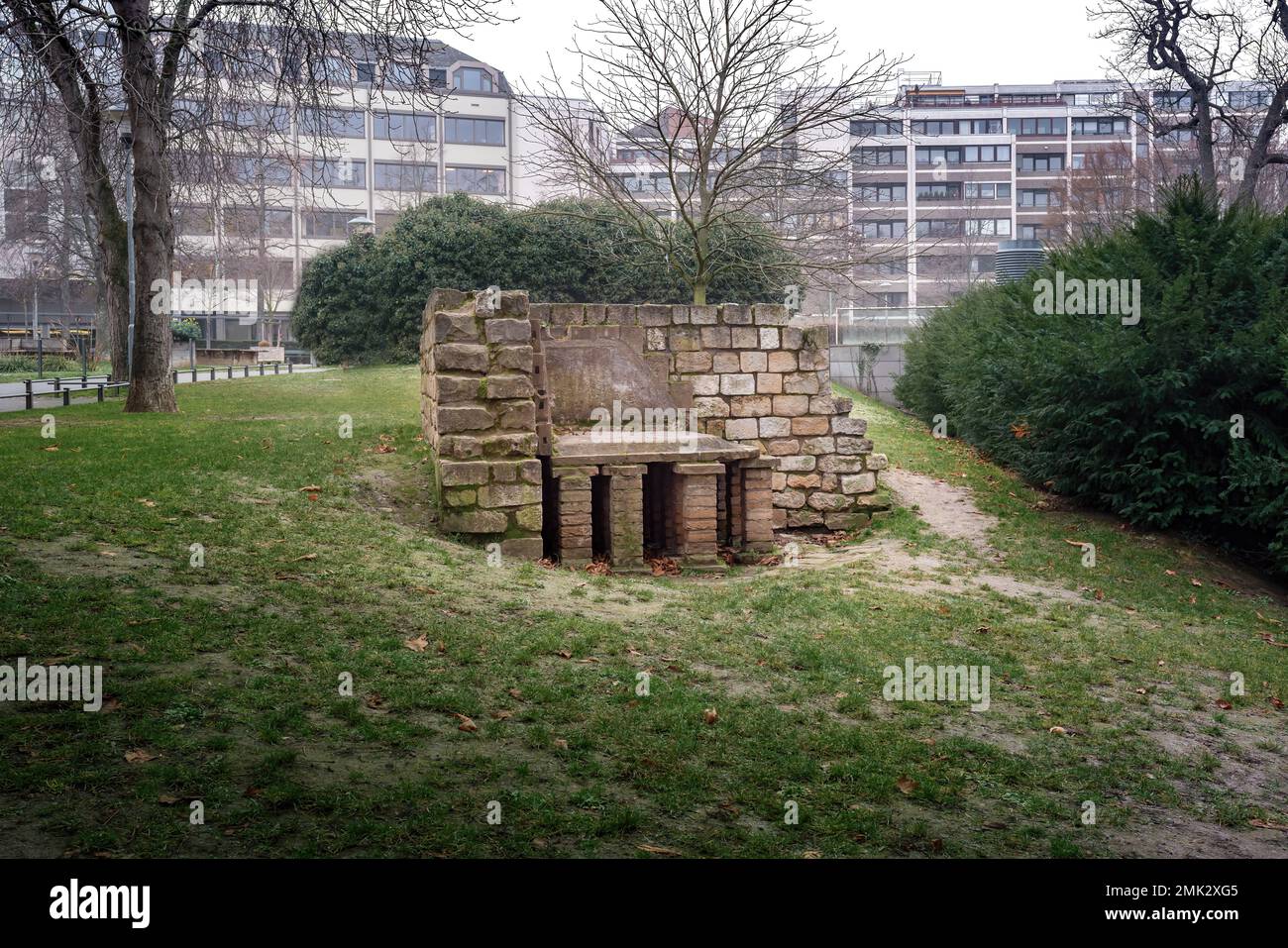 Ruines romaines d'Hypocrat - Mayence, Allemagne Banque D'Images