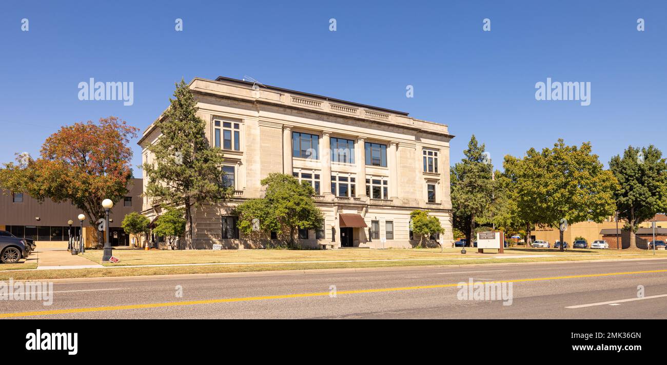 Vallée de Pauls, Oklahoma, États-Unis - 19 octobre 2022 : le palais de justice du comté de Garvin Banque D'Images