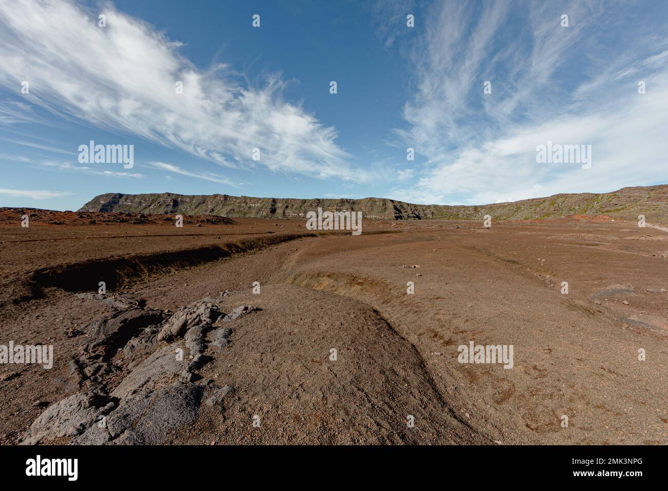 Ile de la Réunion - route du volcan : la plaine des sables Banque D'Images