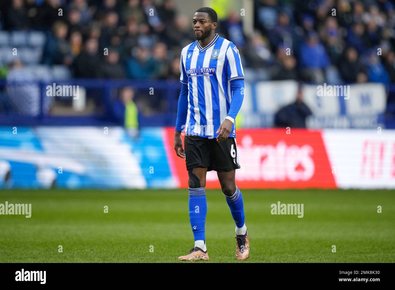 Sheffield, Royaume-Uni. 28th janvier 2023. Dominic Iorfa #6 de Sheffield mercredi lors de la coupe Emirates FA quatrième Round Match Sheffield mercredi contre Fleetwood Town à Hillsborough, Sheffield, Royaume-Uni, 28th janvier 2023 (photo de Steve Flynn/News Images) à Sheffield, Royaume-Uni le 1/28/2023. (Photo de Steve Flynn/News Images/Sipa USA) crédit: SIPA USA/Alay Live News Banque D'Images