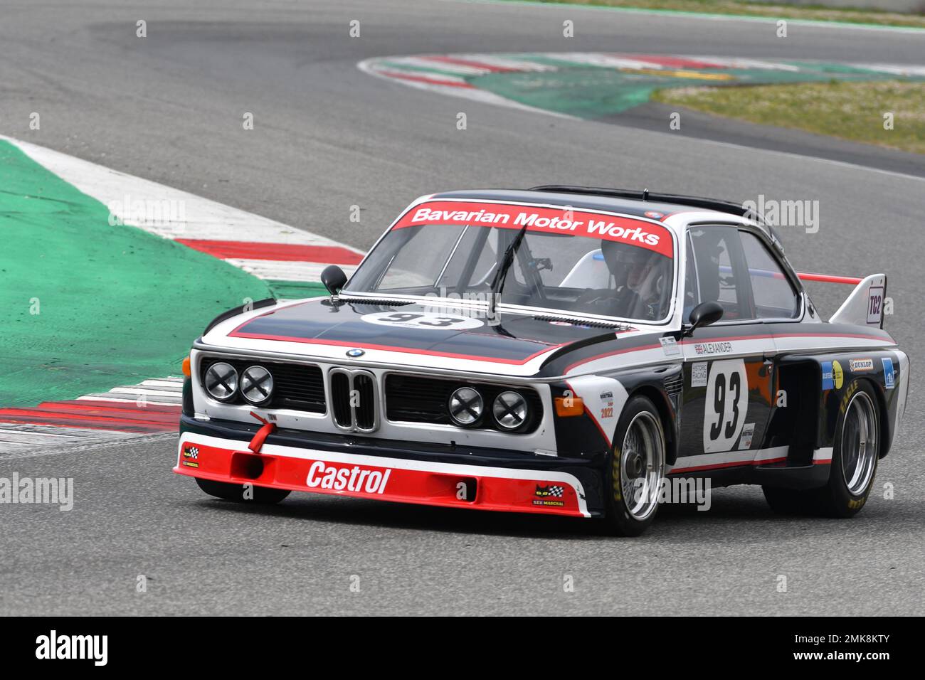 Scarperia, 3 avril 2022: BMW 3,0 CSL 1975 conduite par Unknown en action pendant Mugello Classic 2022 au circuit Mugello en Italie. Banque D'Images