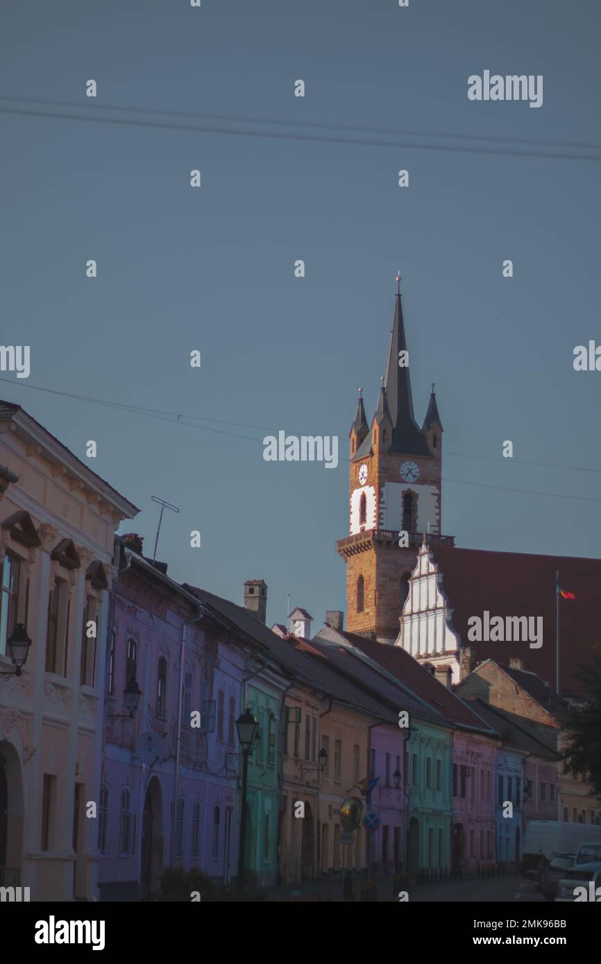Cluj Napoca rues, églises, bâtiments, belle architecture, vue sur la ville Banque D'Images