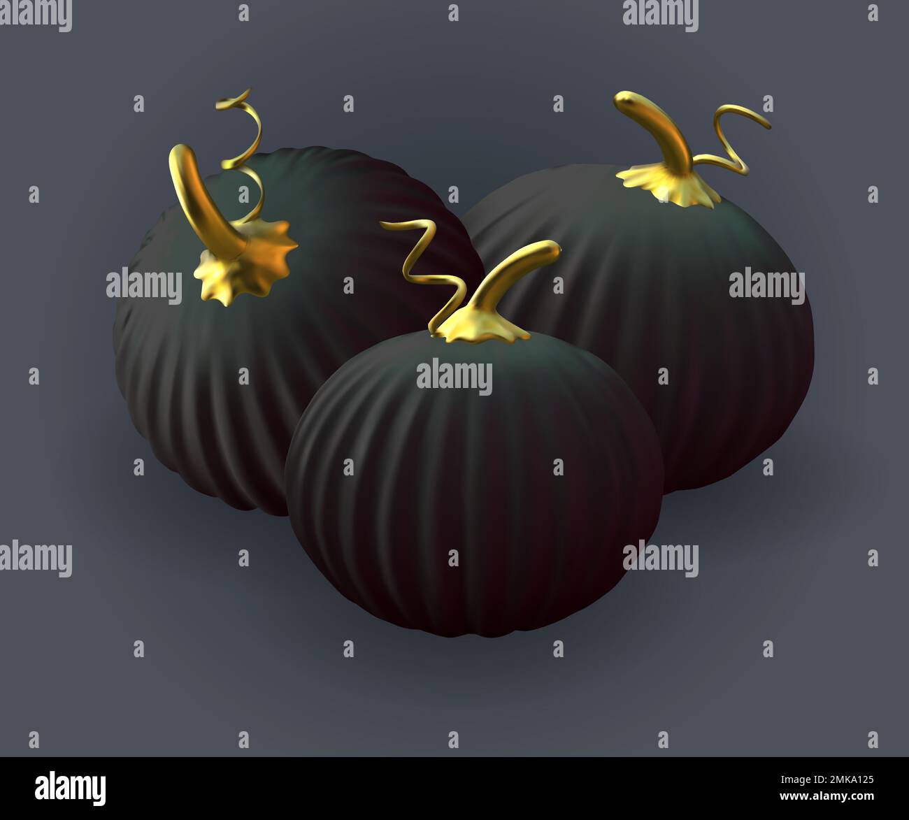 Halloween ou Thanksgiving ensemble de citrouilles réaliste isolé sur fond blanc. Collection vectorielle de citrouilles de fête du 3D octobre de RIPE Illustration de Vecteur