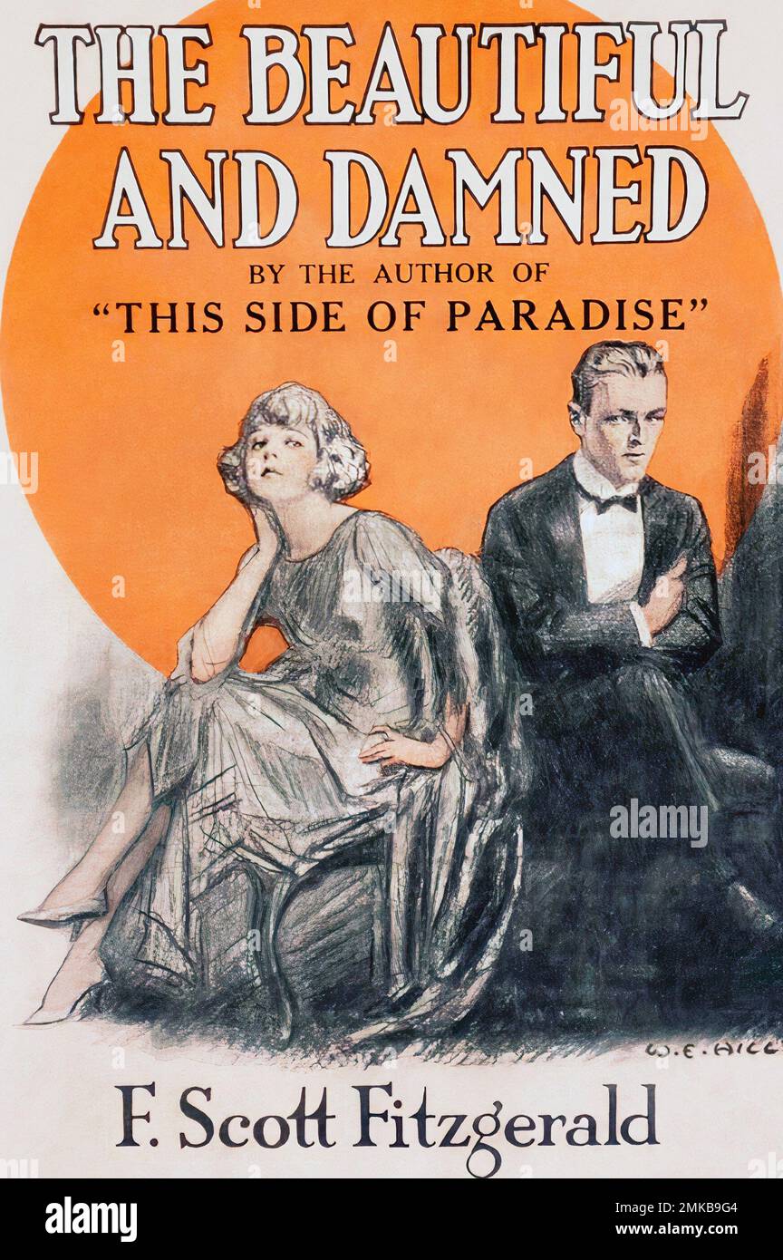 La belle et la damned par F Scott Fitzgerald livre couverture Banque D'Images