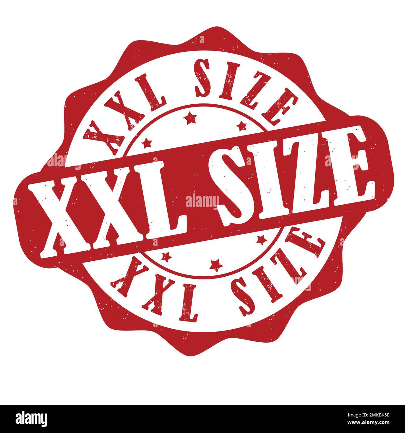Étiquette XXL ou timbre sur fond blanc, illustration vectorielle Illustration de Vecteur