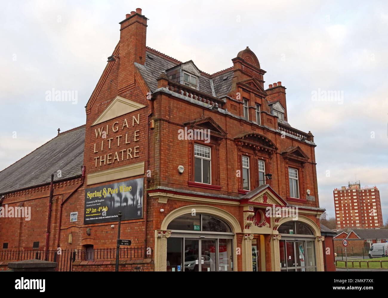 The Wigan Little Theatre, 44 Crompton St, Wigan, Lancashire, Angleterre, ROYAUME-UNI, WN1 3SL Banque D'Images