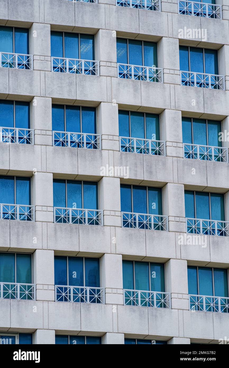 Photo de l'arrière-plan du bâtiment de bureau Banque D'Images