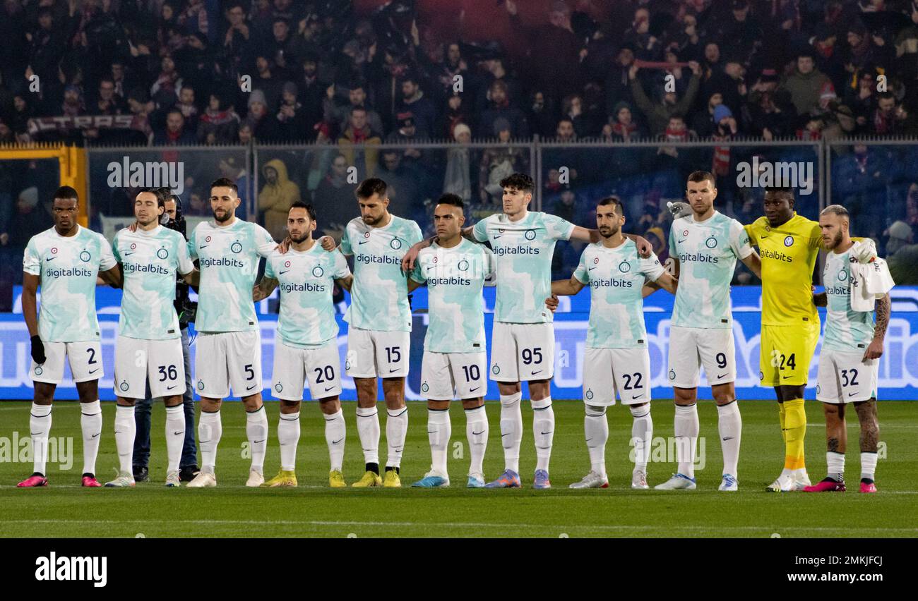 Cremona, Italie. 28th janvier 2023. Inter Line Up aux États-Unis Crémonese vs Inter - FC Internazionale, italie football série A match à Cremona, Italie, 28 janvier 2023 Credit: Independent photo Agency/Alay Live News Banque D'Images