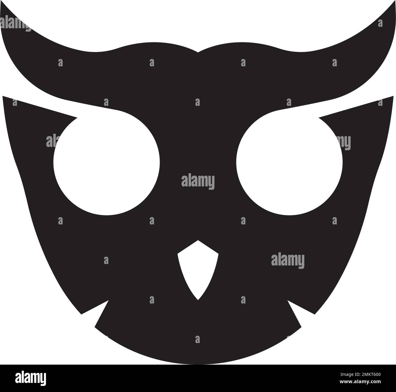 modèle de dessin d'illustration vectorielle avec logo owl. Illustration de Vecteur