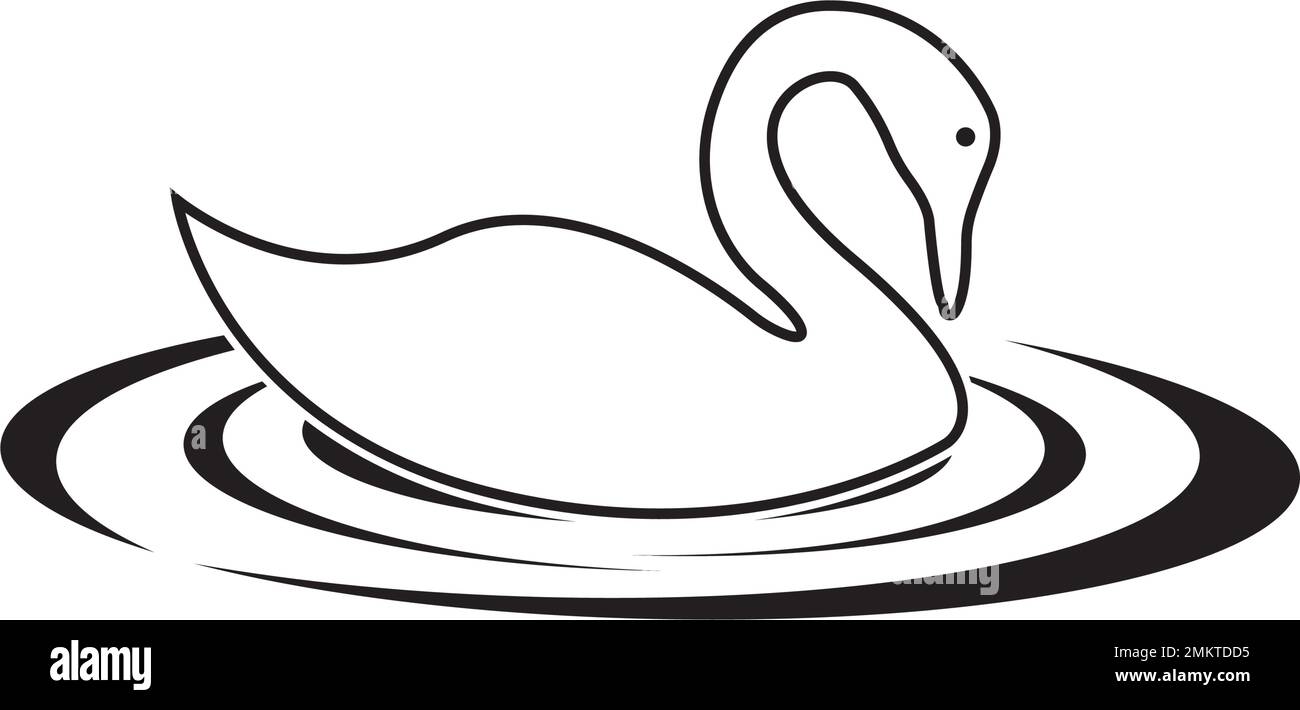 modèle de dessin d'illustration vectorielle du logo swan Illustration de Vecteur modèle de dessin d'illustration vectorielle du logo swan Illustration de Vecteur