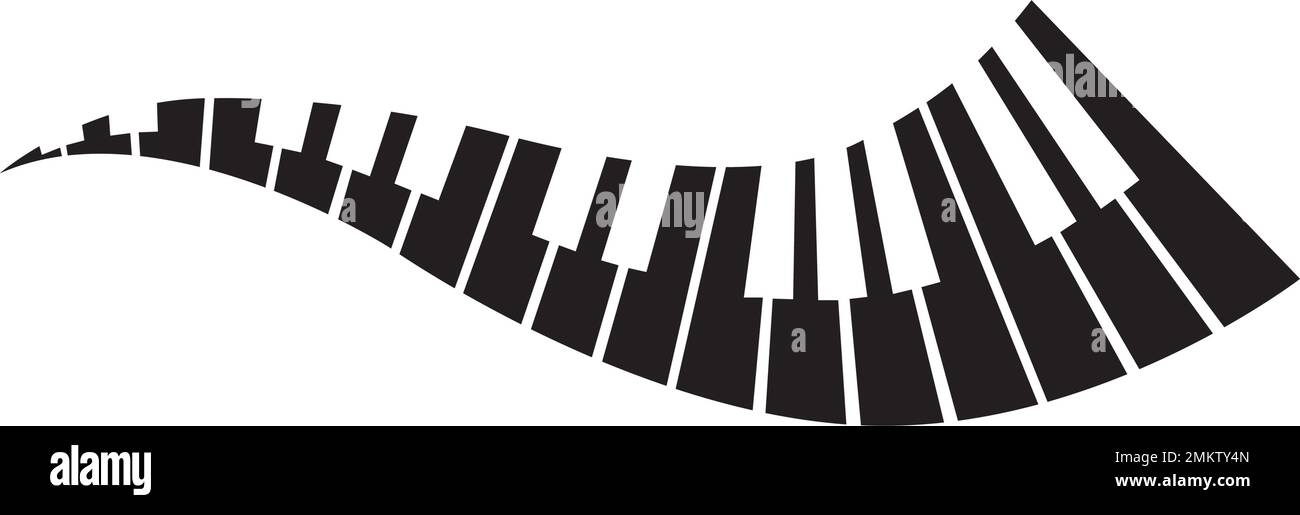 Vecteur logo piano, modèle de conception d'illustration. Illustration de Vecteur