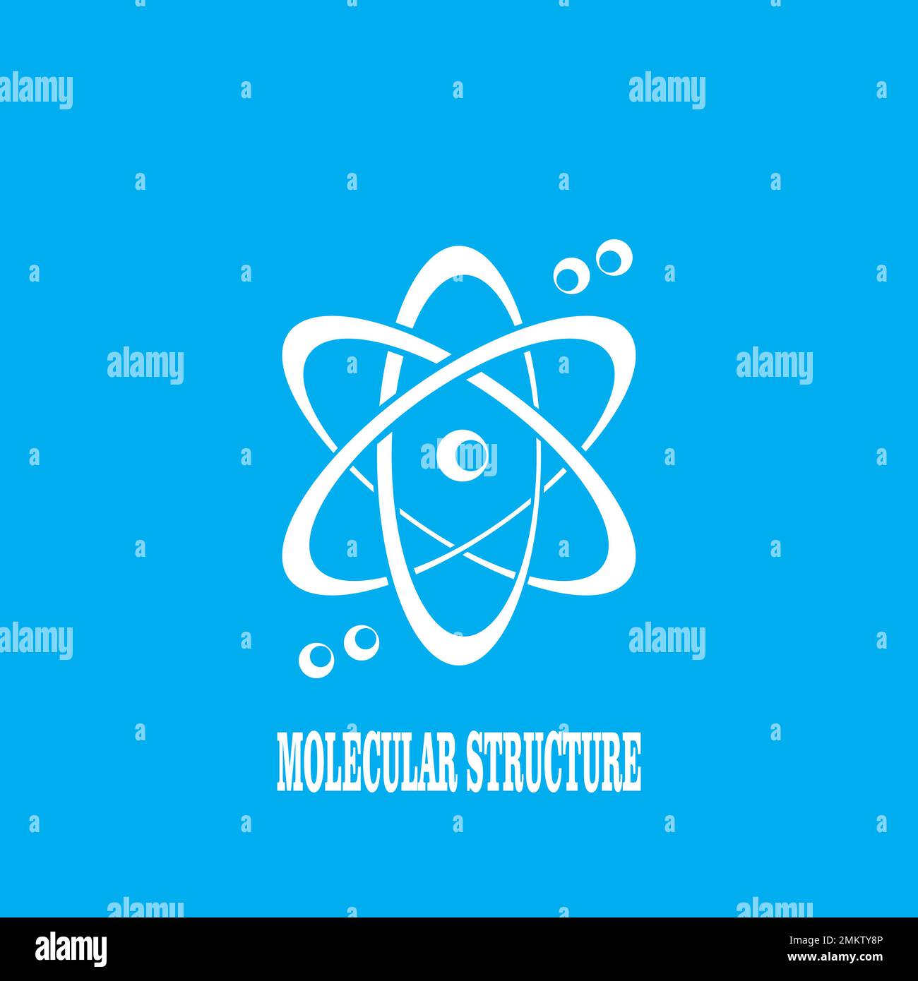 modèle de conception d'illustration vectorielle du logo molecule. Illustration de Vecteur