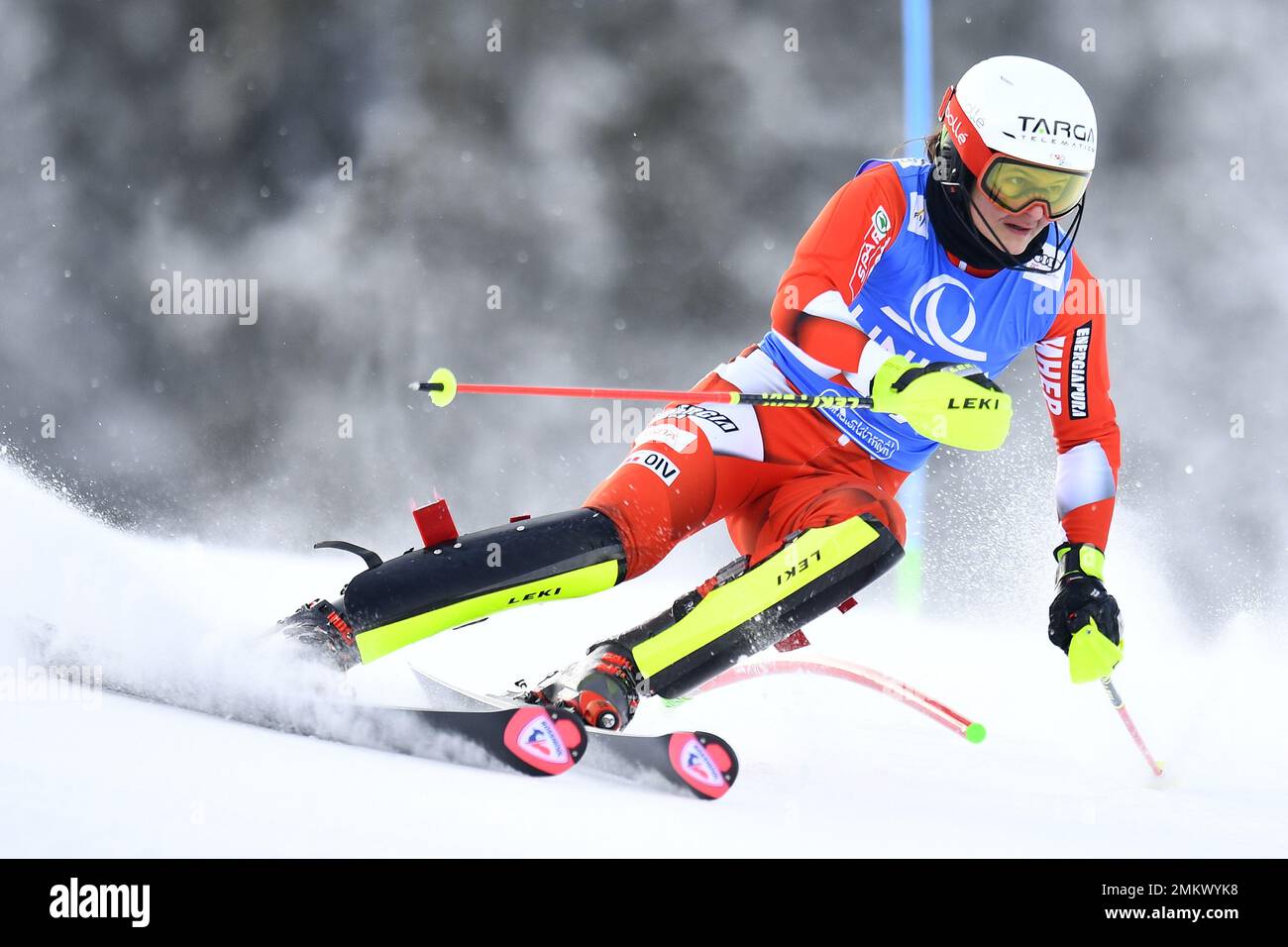 Spindleruv Mlyn, République tchèque. 29th janvier 2023. Zrinka Ljutic, de Croatie, participe à la compétition de slalom féminin de la coupe du monde de ski alpin à Spindleruv Mlyn, République tchèque, 29 janvier 2023. Crédit: Radek Petrasek/CTK photo/Alay Live News Banque D'Images