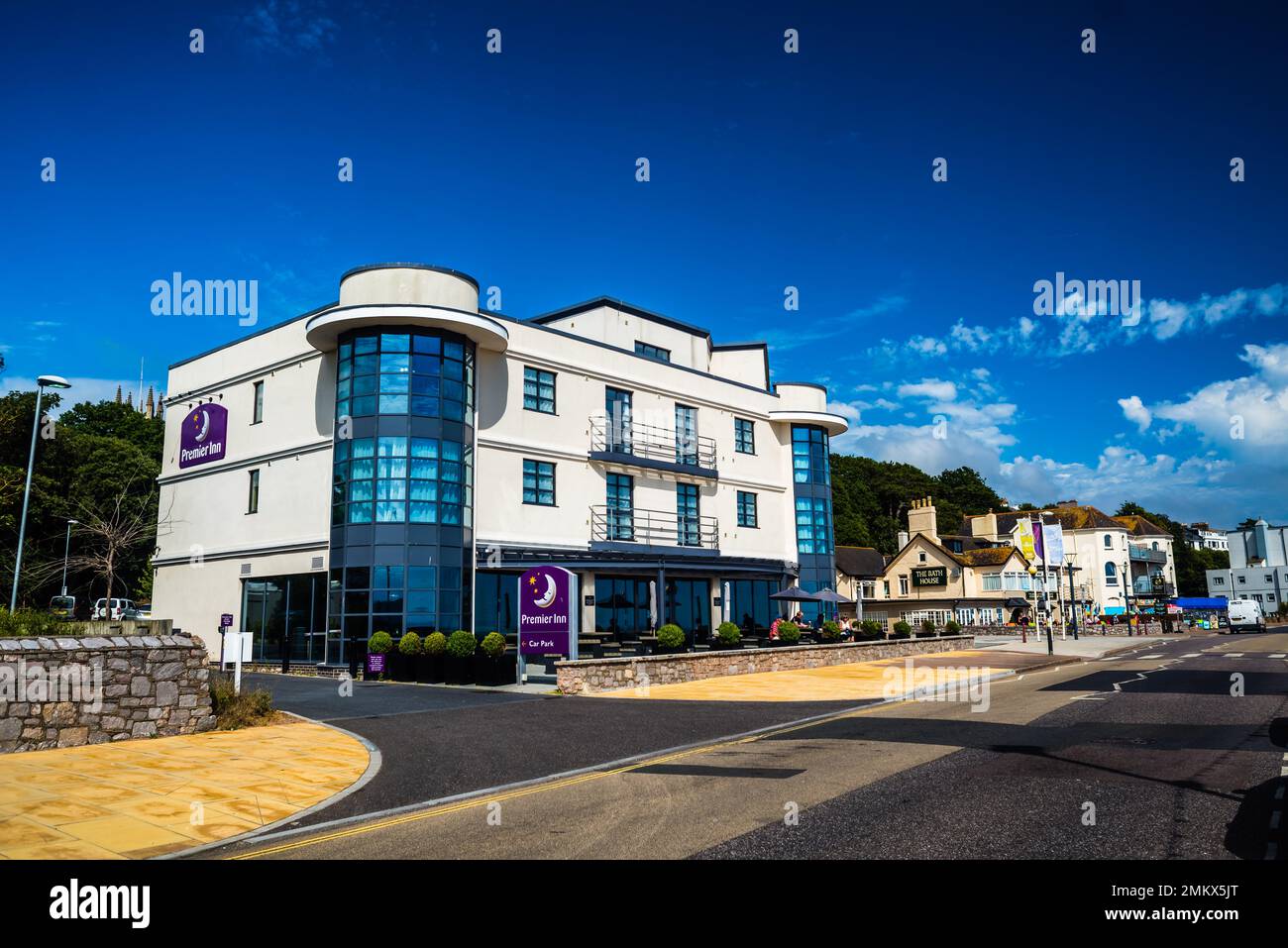 Exmouth front de mer à Devon. Banque D'Images