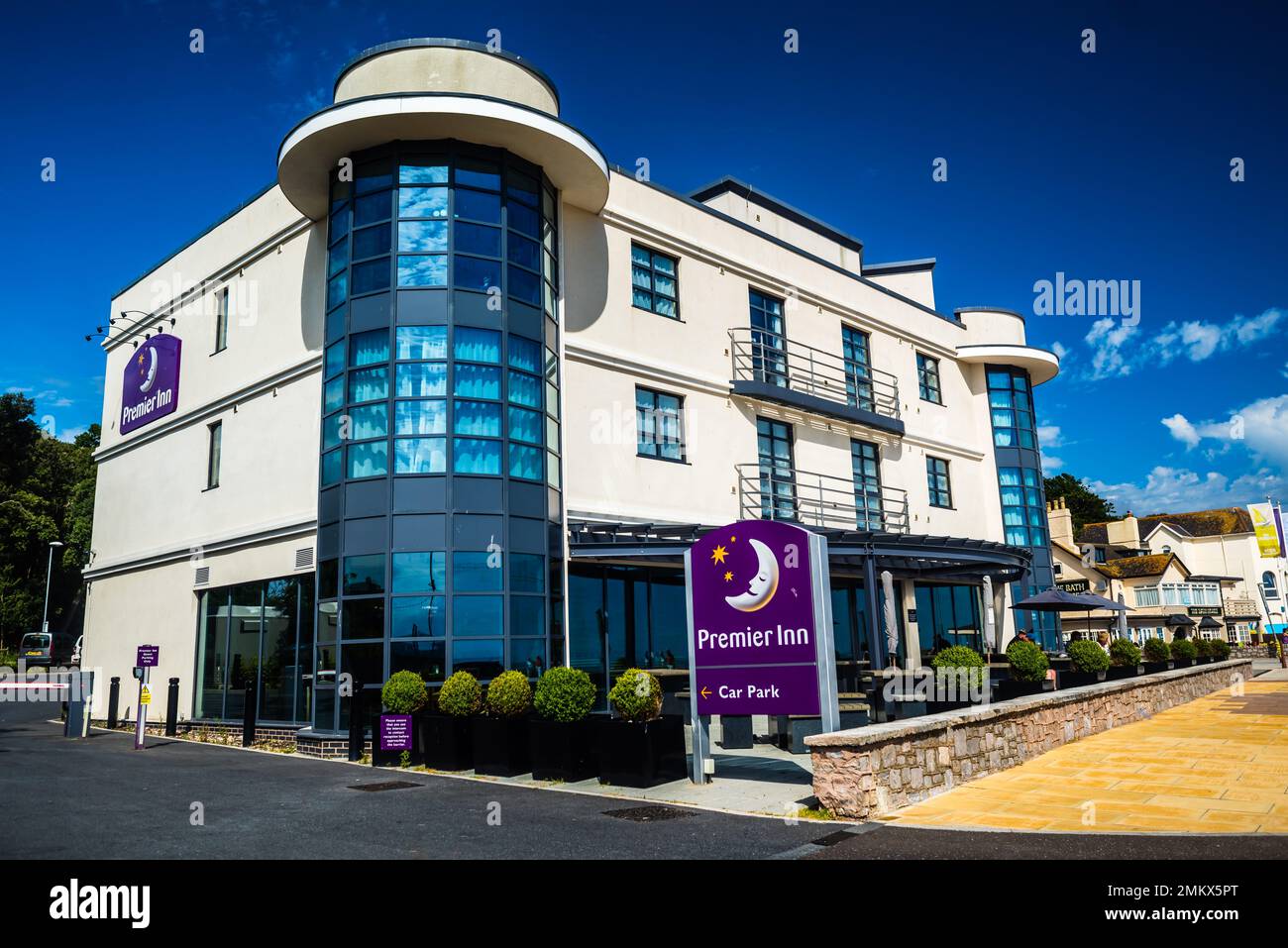 Exmouth front de mer à Devon. Banque D'Images