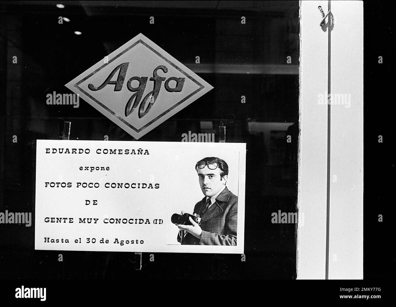 Fotos Poco Conocidas de Gente Muy Conocida-II (photos peu connues de personnes bien connues-II), une exposition de photos du photojournaliste argentin Eduardo Comesaña à la Galerie Agfa-Gevaert, Buenos Aires, Argentine, août 1970 Banque D'Images