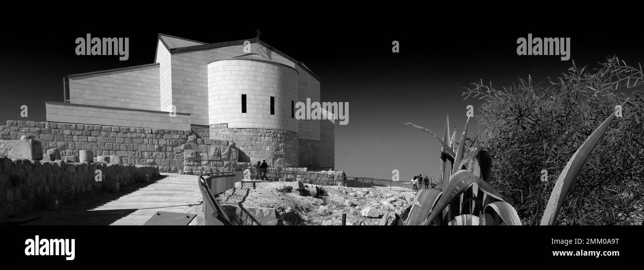 Église commémorative Moses, Mont Nebo, gouvernorat de Madaba, Jordanie, Moyen-Orient Banque D'Images