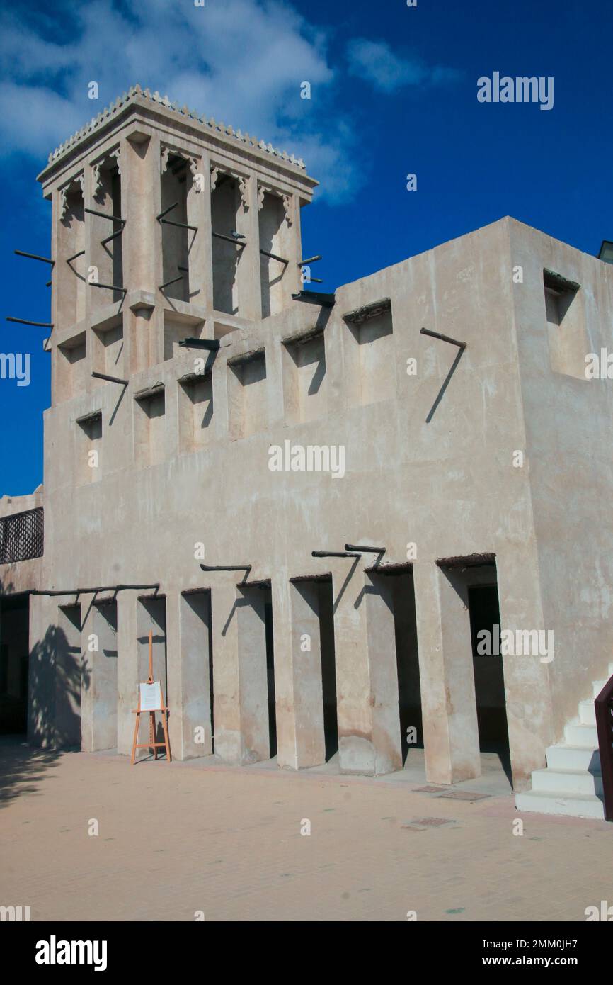 Musée national de Ras Al Khaimah (RAK) (historiquement Jullfar) est la plus grande ville et capitale de l'émirat de Ras Al Khaimah, Émirats arabes Unis. Banque D'Images