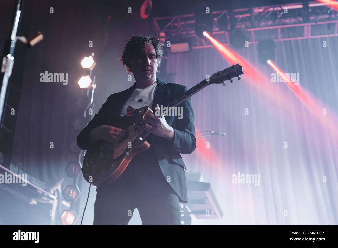 BARCELONE - 28 JANVIER : Hugh Harris se produit en concert au Razzmatazz Club sur 28 janvier 2023 à Barcelone, Espagne. Banque D'Images