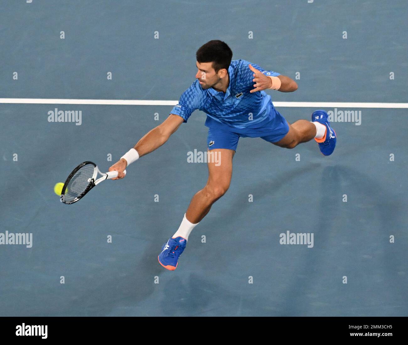 Melbourne, Australie. 29th janvier 2023. Open d'Australie 2023 Melbourne Park Day 14 29/01/2023 Novak Djokovic (SRB) remporte la finale de Mens Singles crédit: Roger Parker/Alay Live News Banque D'Images