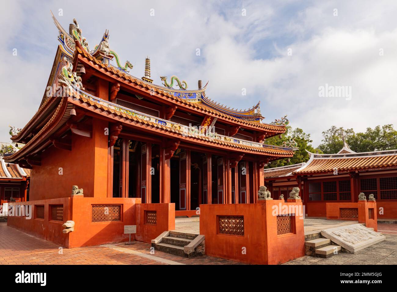 Tainan, 5 2023 JANVIER - vue sur le temple confucianiste de Tainan Banque D'Images