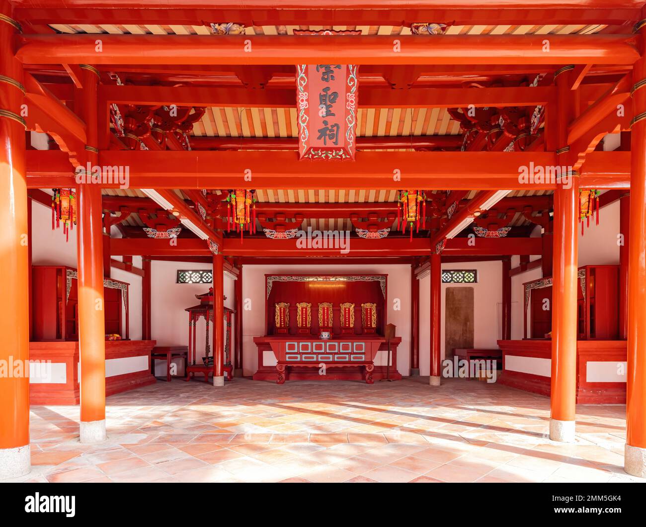 Tainan, 5 2023 JANVIER - vue sur le temple confucianiste de Tainan Banque D'Images