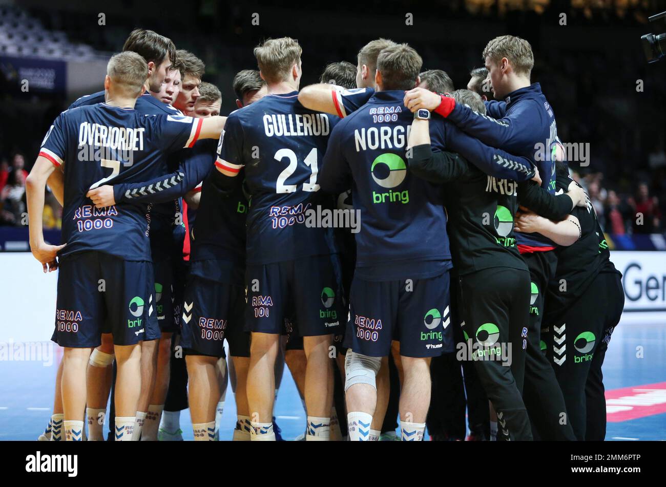 Stockholm, Suède. 29th janvier 2023. Équipe Norvège lors du Championnat du monde des hommes de l'IHF 2023, matchs de placement 5-6, match de handball entre l'Allemagne et la Norvège sur 29 janvier 2023 à l'arène Tele2 à Stockholm, Suède - photo Laurent Lairys / DPPI crédit: DPPI Media/Alay Live News Banque D'Images