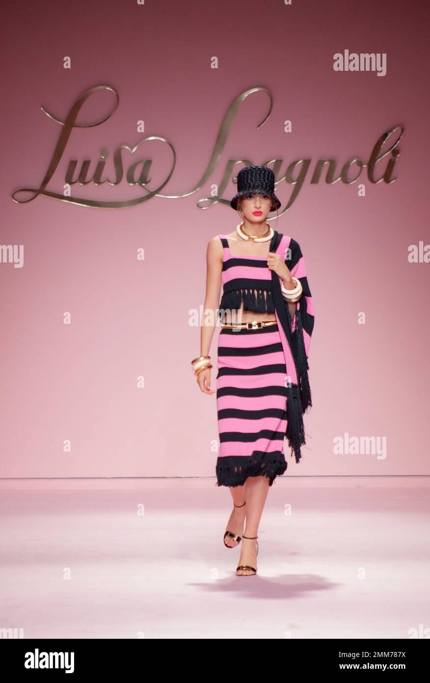 Luisa Spagnoli Catwalk semaine de la mode de Milan 22 Banque D'Images