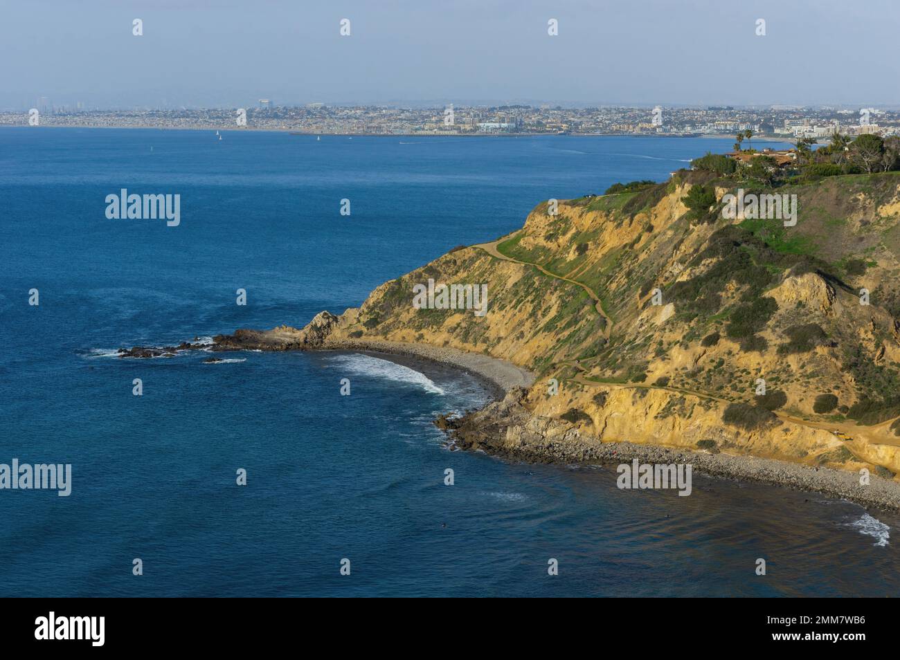Paysage de la péninsule de Palos Verdes, dans le comté de Los Angeles, en Californie. Banque D'Images