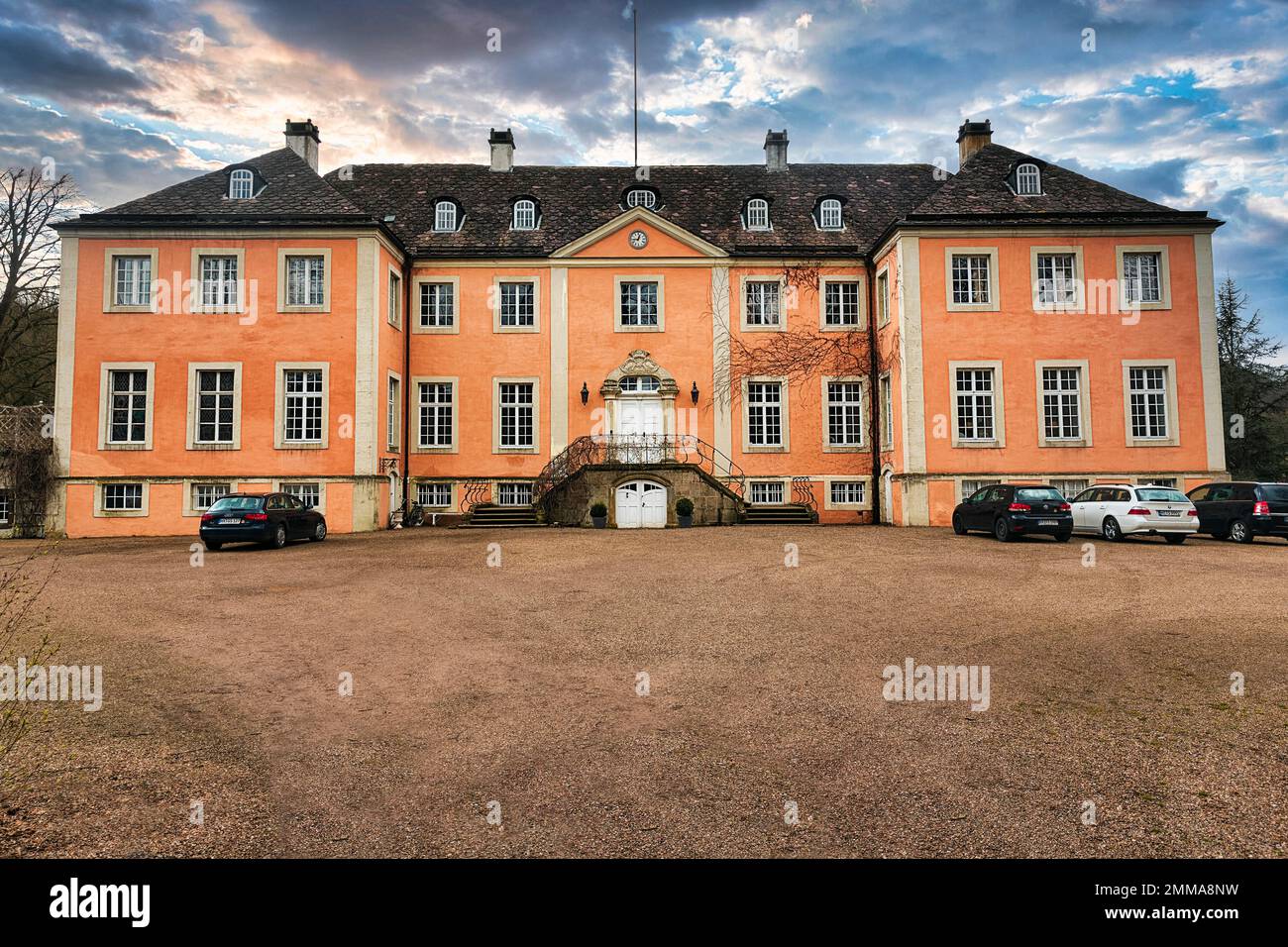Manoir, Château du Rheder, château baroque, baroque tardif, Brakel, Forêt de Teutoburg Parc naturel des montagnes Egge, Allemagne Banque D'Images