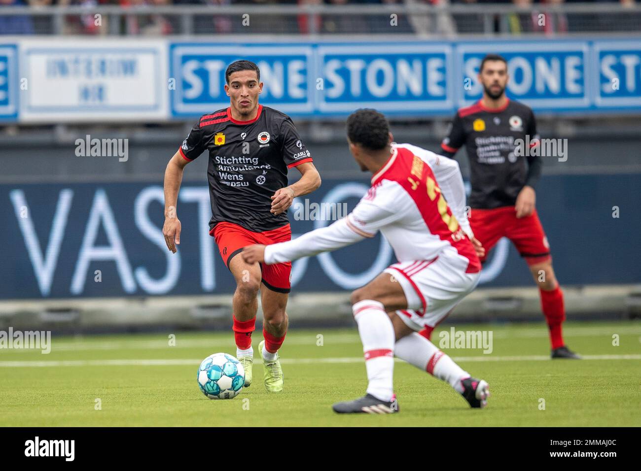 ROTTERDAM, PAYS-BAS - JANVIER 29 : Couhaib Driouech de l'Excelsior Rotterdam lors du match néerlandais entre l'Excelsior Rotterdam et Ajax au stade Van Donge & de Roo sur 29 janvier 2022 à Rotterdam, pays-Bas (photo de Peter van der Klooster/Alay Live News) Banque D'Images