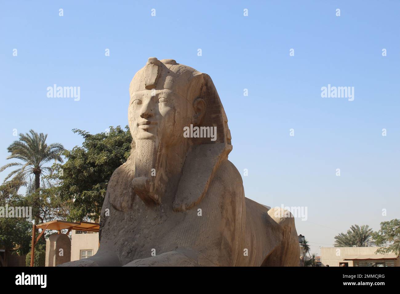 L'Alabaster Sphinx à Memphis Banque D'Images